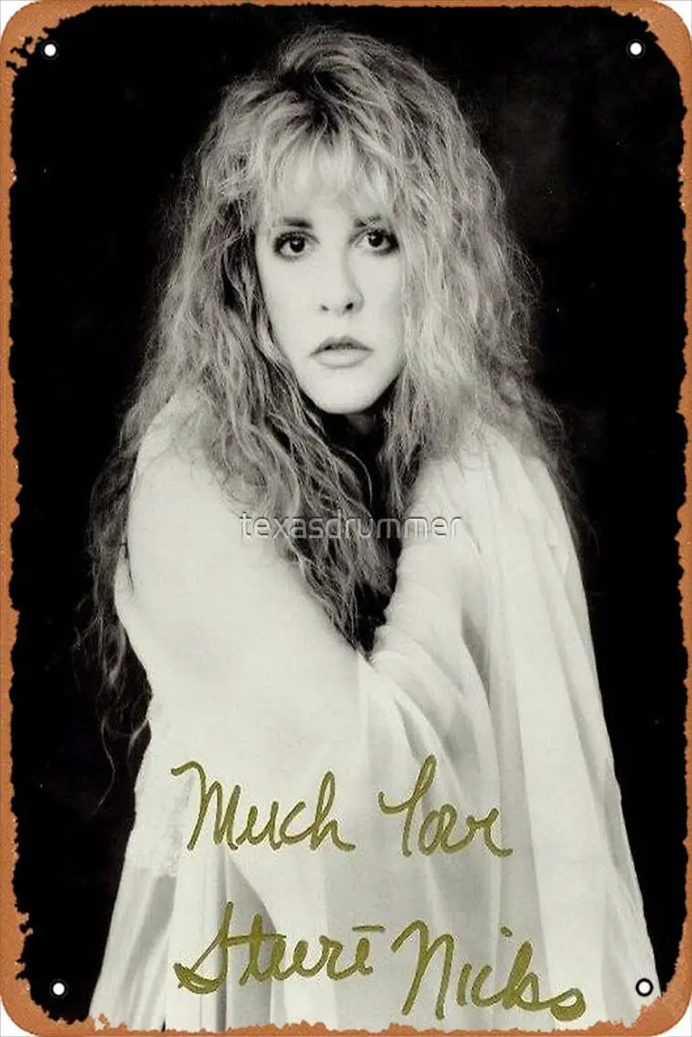 Panneau Aluminium Déco Rock Fleetwood Mac - Design Vintage 8 X 12 Pouces