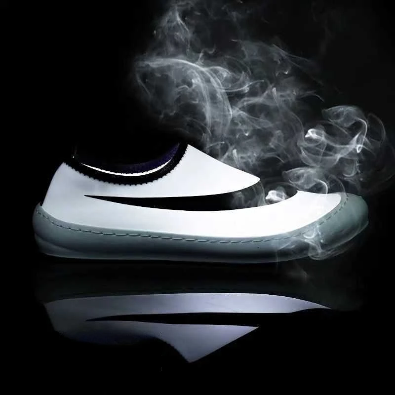 

Men's Shoes Spring and Summer New Elastic Cloth Shoes Ice Silk Lazy Shoes Microfiber Breathable Tide Shoes Slip-on Casual Shoes