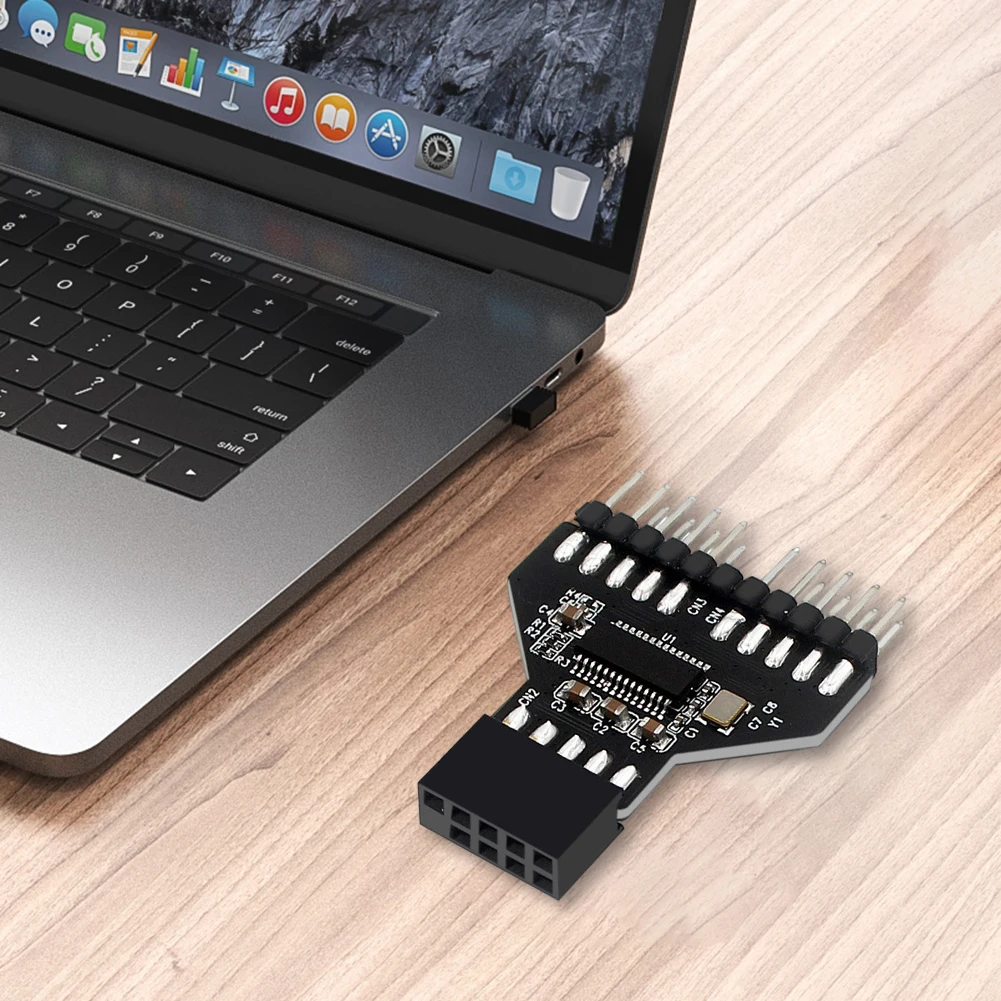 Description Picture 4 of itemMotherboard USB2.0 9Pin Header Splitter USB2.0 9 Pin To USB3.0 19Pin Extension Cable Adapter USB 2.0 Connector for RGB Lamp Fan