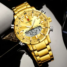 

LIGE Luxury Steel Watches for Men Brand Sports Quartz Wristwatch Waterproof Military Digital Clock Mens Watch Relogio Masculino