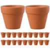 20 Pcs Terracotta Flower Pot Mini Pots Indoor Small Plant Clay for Plants Cactus Office 3