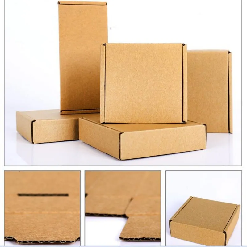 50pcs-brown-cardboard-box-thickened-corrugated-paper-mail-box-business-small-jewelry-accessories-courier-box