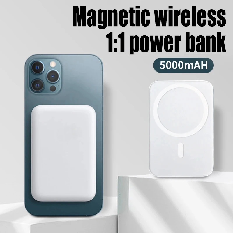  Originale 1:1 Copy Magsafe Powerbank Magnetic Wireless Power Bank Per Iphone 12 13 14 15 Pro Max Batteria Ausiliaria Di Ricambio