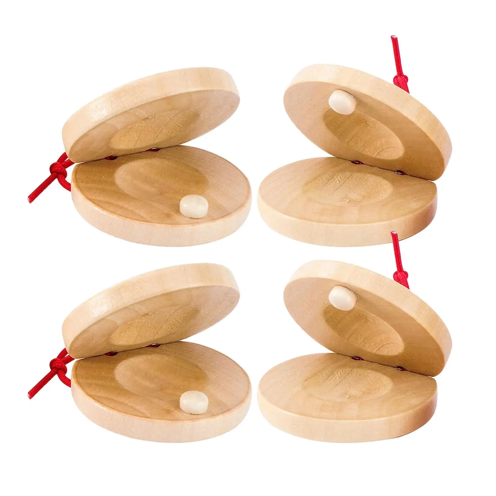 Wooden Castanets Percussion Instrument Toys, Development Toys, Musical Castanets