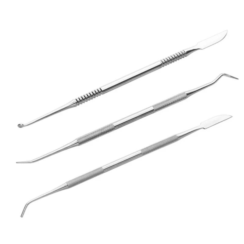 10Pcs/Set Stainless Steel Soft Clay Tools Polymer Sculpting Smoothing Wax Pottery Ceramic Modeling Carved Tools  Accessories