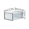 Transparent Plastic Shoes Case Stackable Front Lid Drawer Shoes Organizer Thickened Large Dustproof Moisture-Proof Storage Box 6