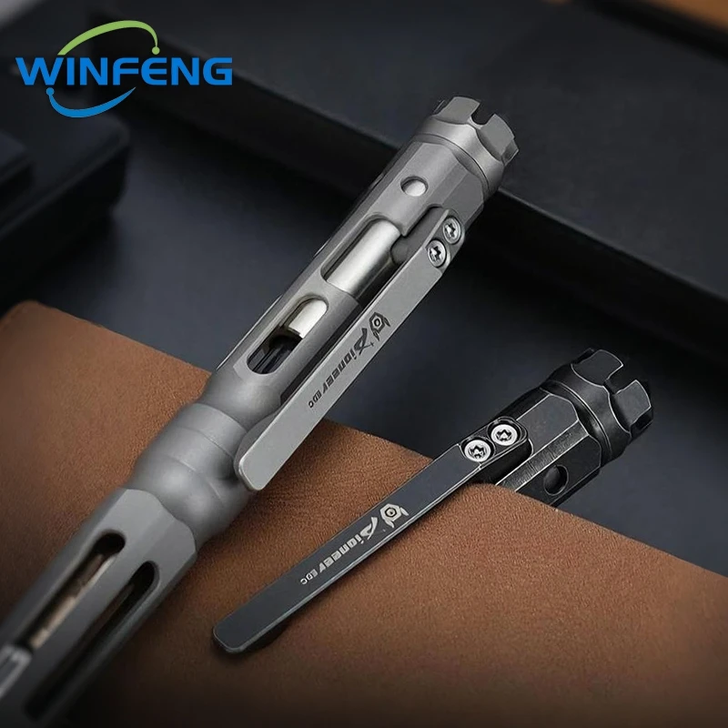 다기능 TC4 티타늄 전술 펜 비즈니스 서명 펜 학교 사무용품 자기 방어 비상 유리 파괴기