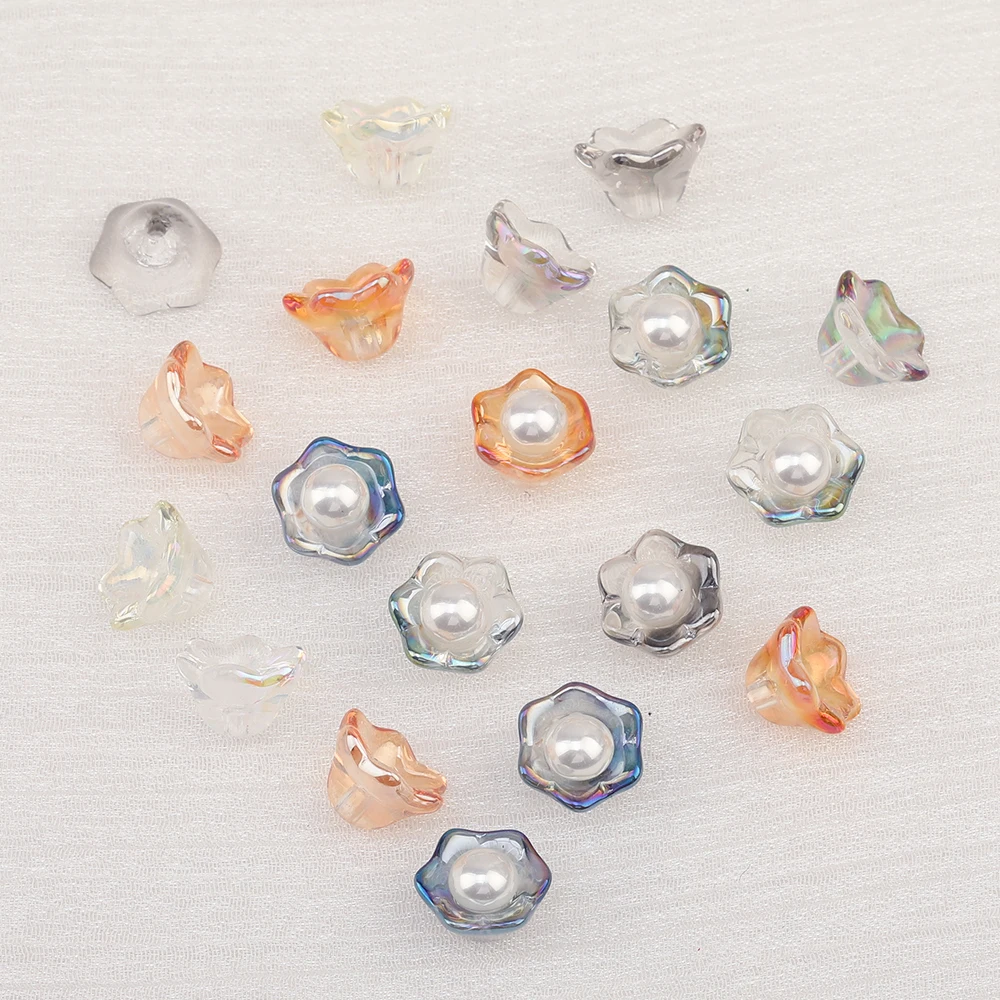 Cordial Design 7*11MM 500pcs DIY Crystal Beads/Flower Shape/Hand Made/Aurora Effect/Glass Beads/Jewelry Findings & Components - cordial