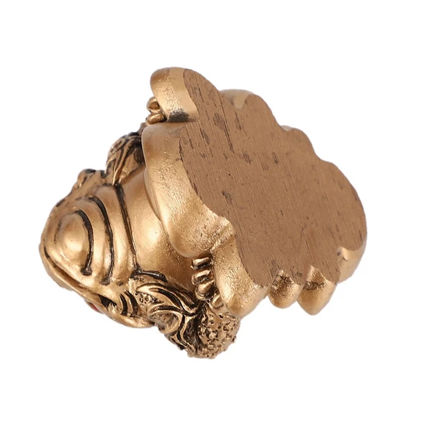 2X Kínai Feng Shui Pénz Szerencsés Szerencse Béka Varangy Érme Otthoni Dekoráció Iroda Ajándékok Bronz - Image 4