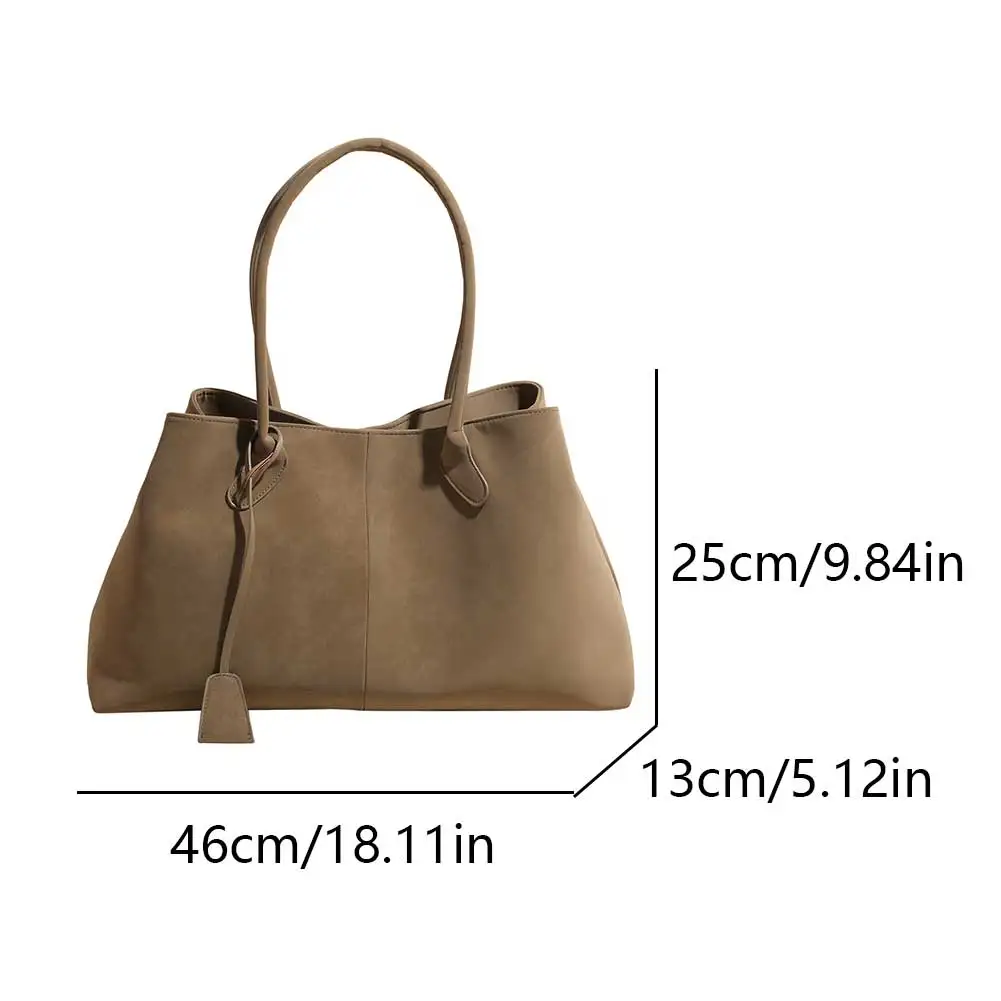 Faux Suede Shoulder Bag Trendy Work Bag Luxury Top Handle Bag Fashion Satchel Bag for Women Work Shopping Travel