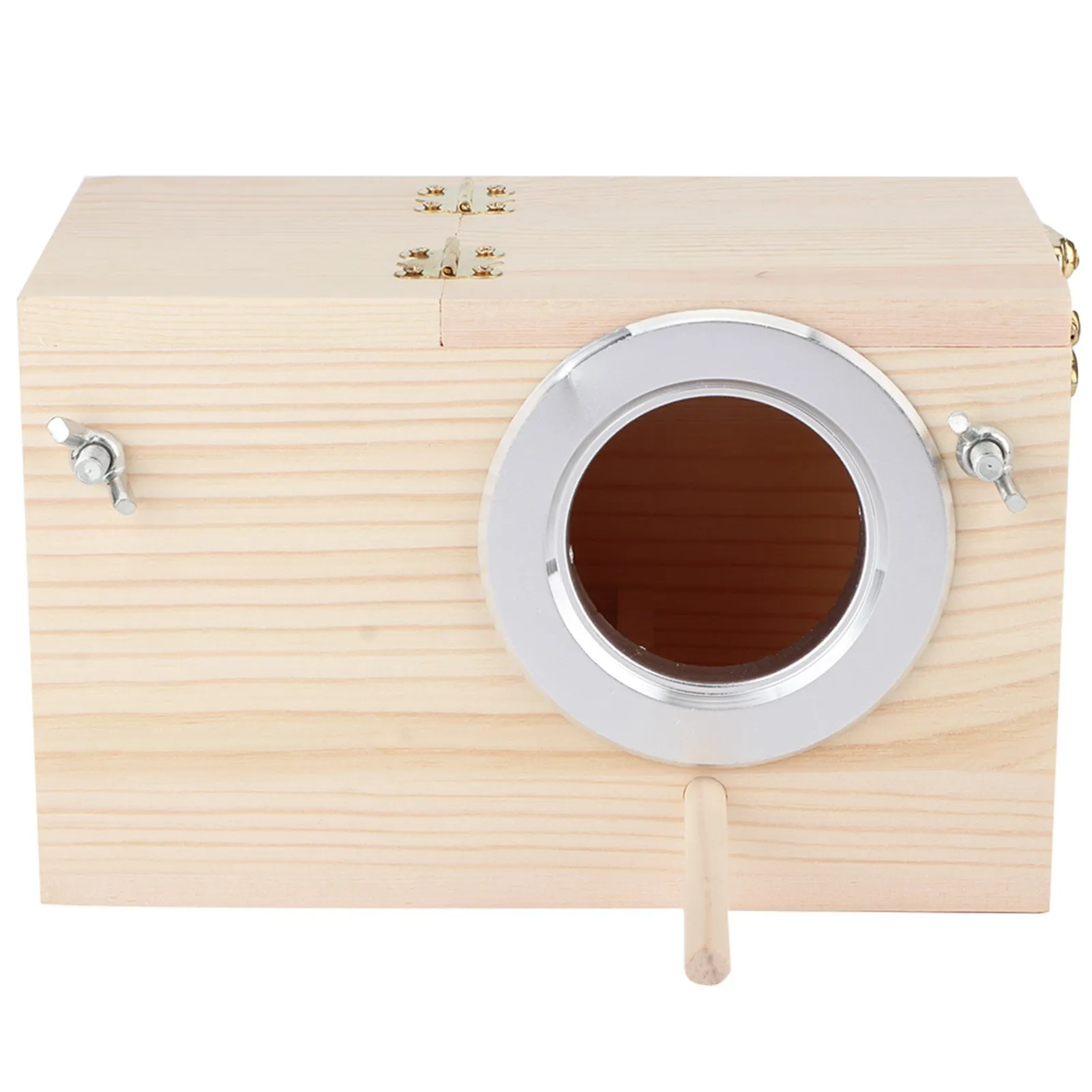 Wood Bird House 12x12x19.5cm Pet Incubation Breeding Box Parrots Small Birds Outdoor Garden Decoration Pet Accessories