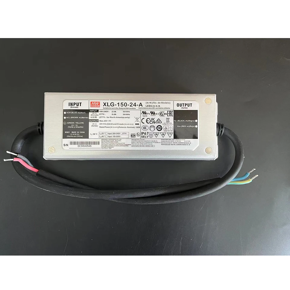 

MEAN WELL XLG-100-24-A 100W 24V 4A Constant Voltage Constant Current LED Driver LED Power Supply Adjustable