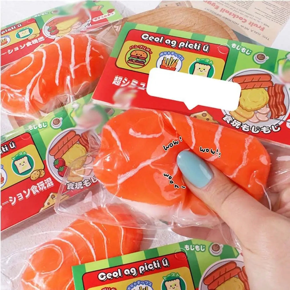 Anti-stress Squishy Fruit Toys Slow Rising Rice Ball Sensory Toy Stress Reliever Pinch Decompression Toy Fidget Toy Funny Toys 3