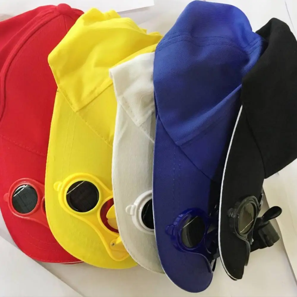 1/2PCS Five Colors Summer Sport With Fan Free Charging Sun Protection Solar Cotton Hat Sun Visor Baseball Casual Unisex