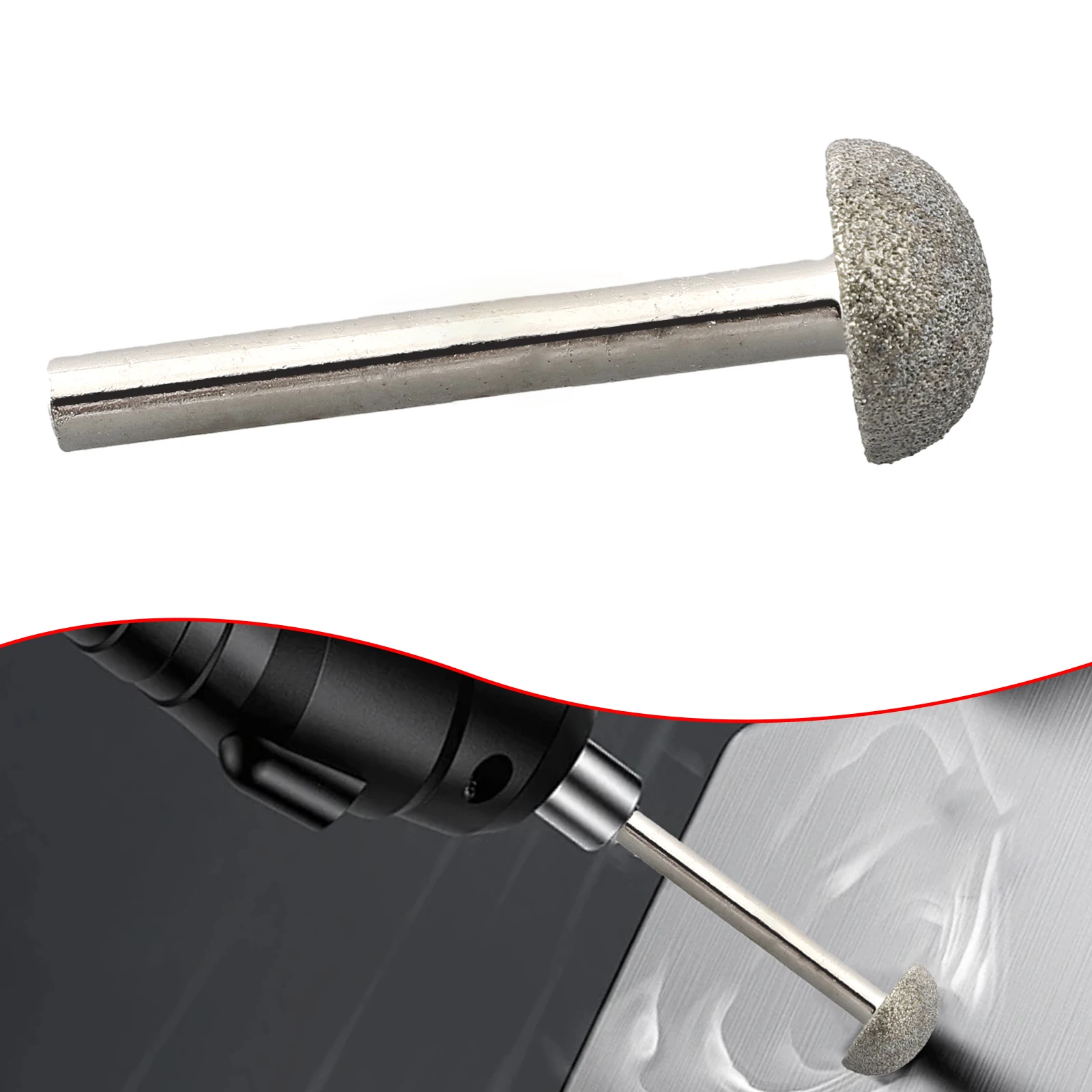

1PC Diamond Burr Carving Grinding Bit 6mm Shank For Engraving Abrasive Rotary Tool High Quality Diamond Burr Angle Grinder