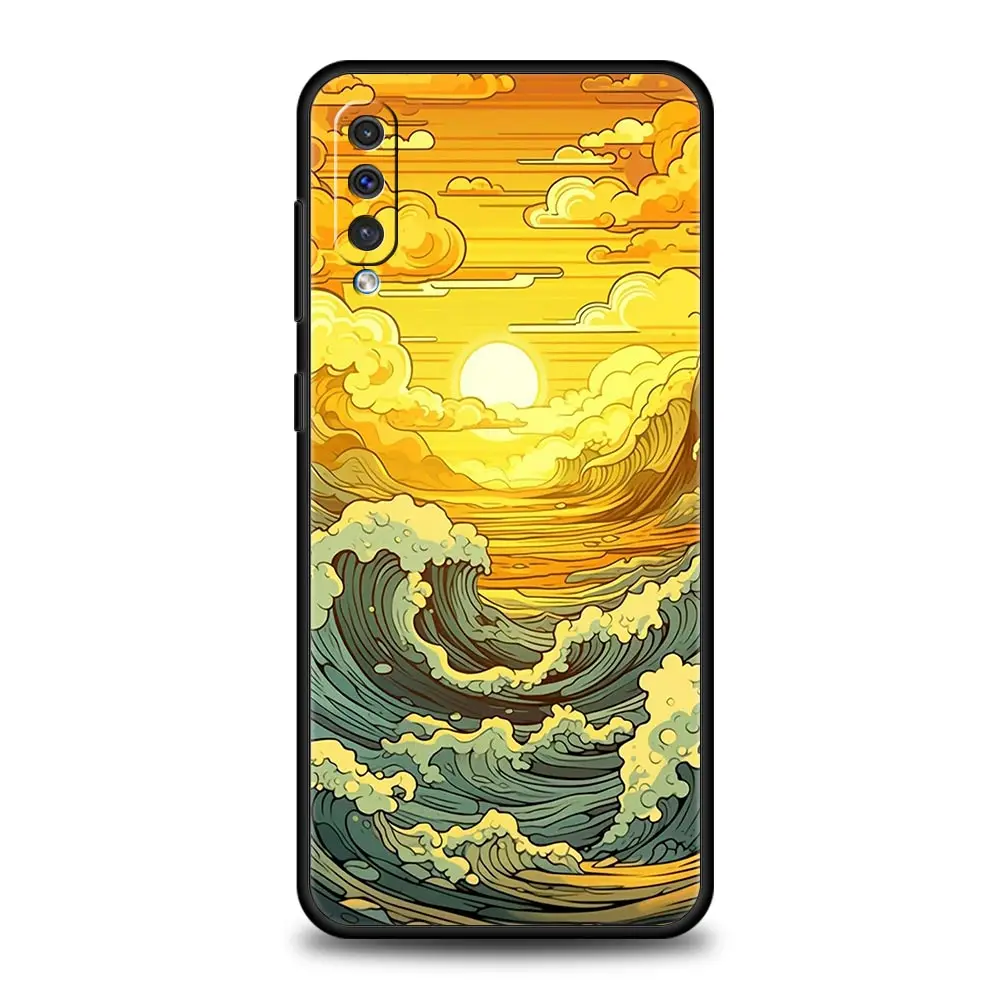 Stylish Blue Wave Phone Case Cover