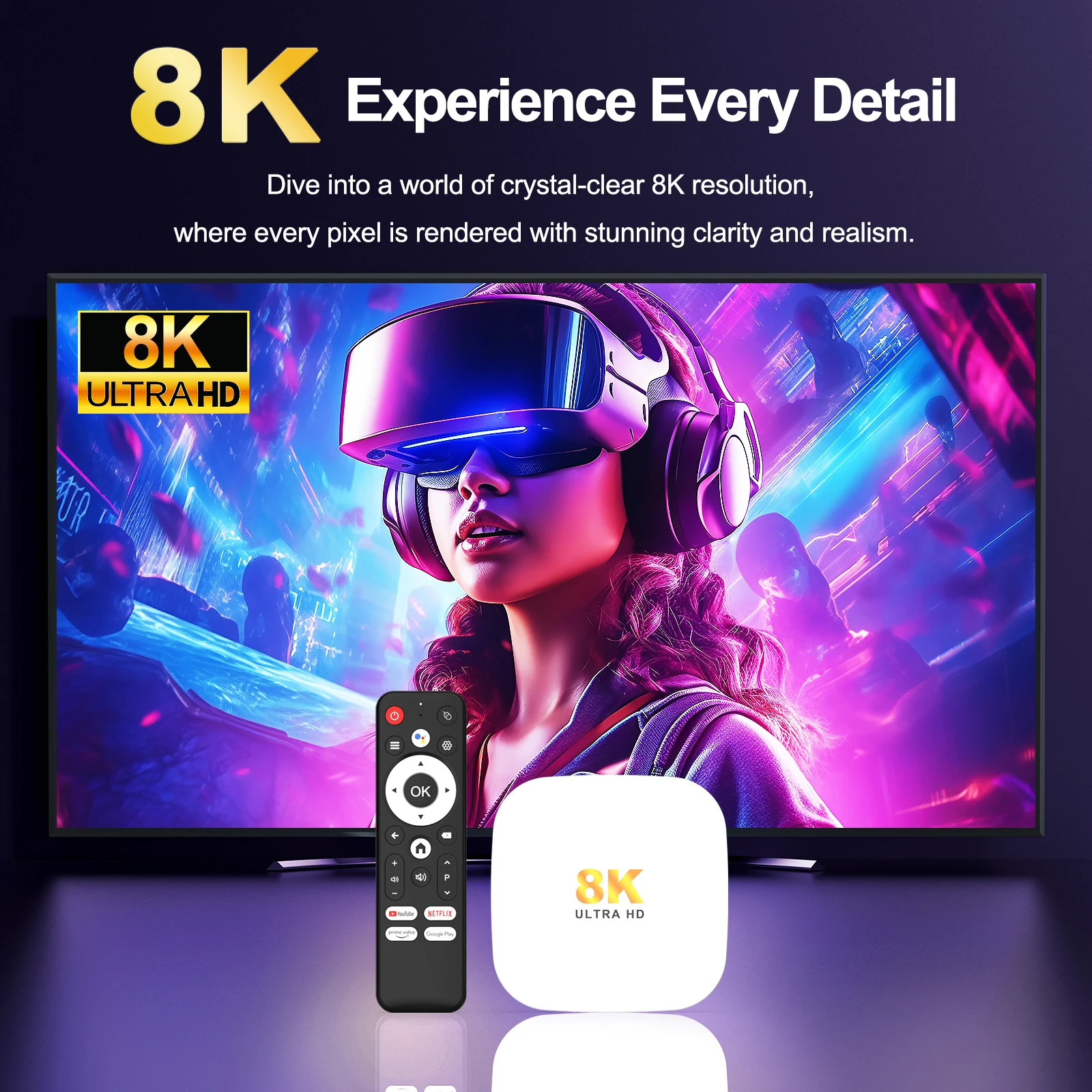 Smart TV Box H96 MAX M2 PLUS Rockchip RK3528 8K WiFi6 BT5.4 Google Voice Assista