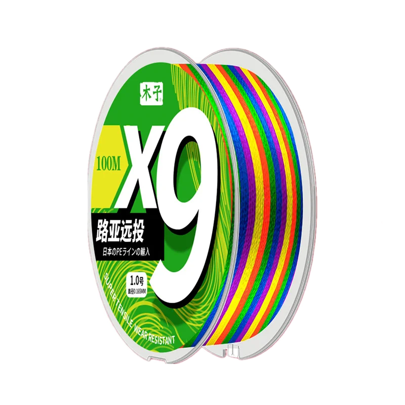 9X 12X Pe Line Braid Fishing Line Super Strong Main Line Anti Bite Resistente All'Abrasione Sea Rock Long Casting Lure Lenza Da Pesca