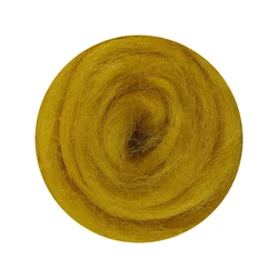 Large 50g Wool Felt Package, Soft and Smooth, Imported from Queensland, Australia, Premium Quality for Needle and Wet Felting (82 warm yellow)