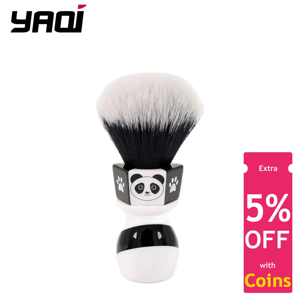 

YAQI 24mm The Panda Tuxedo Knot Mens Shaving Brush By Henry Hakamaki