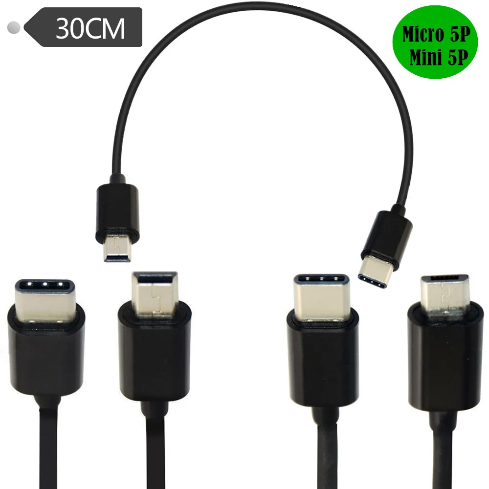 Tipo C Usb-C A Per Cavo Micro/Mini Usb Per Huawei Micro/Mini B Usb Tipo C Cavo Maschio A Maschio Compatibile Per Xiaomi