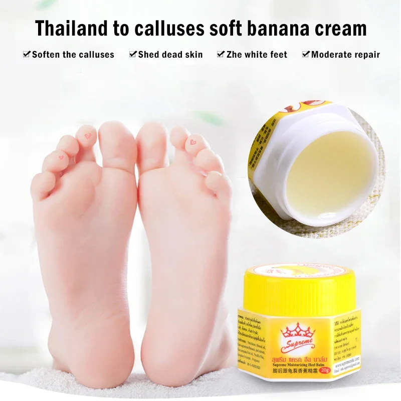Anti-Drying Crack Foot Cream Heel Cracked Repair Cream Banana Oli Moisturizing Removal Dead Skin Hand Feet Smooth Care 각질제거 pain analgesic cream