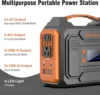 Portable Solar Generator 300W Portable Power Station with Foldable 60W Solar Panel 110V Pure Sine Wave 280Wh Lithium Battery 3