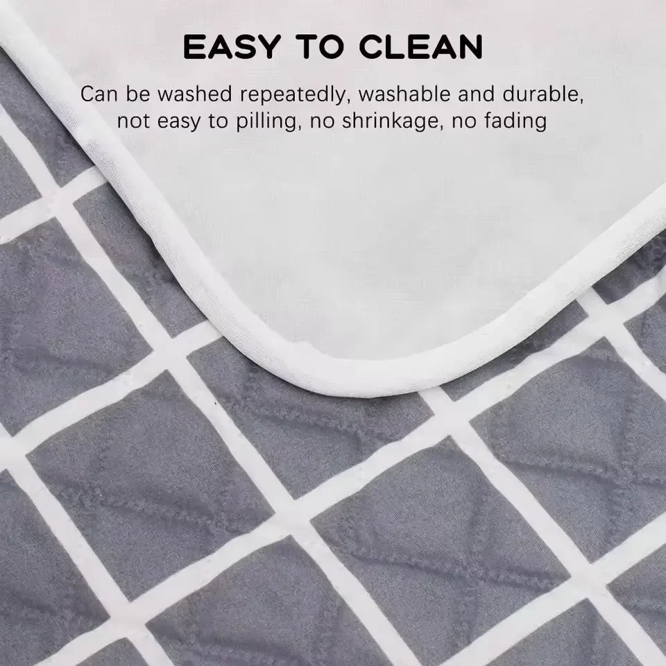 Washable Incontinence Bed Pad Reusable Changing Pad Sheet Urine Mat Nappy Diaper Mattress Protector Waterproof Cover Kids Adult 5