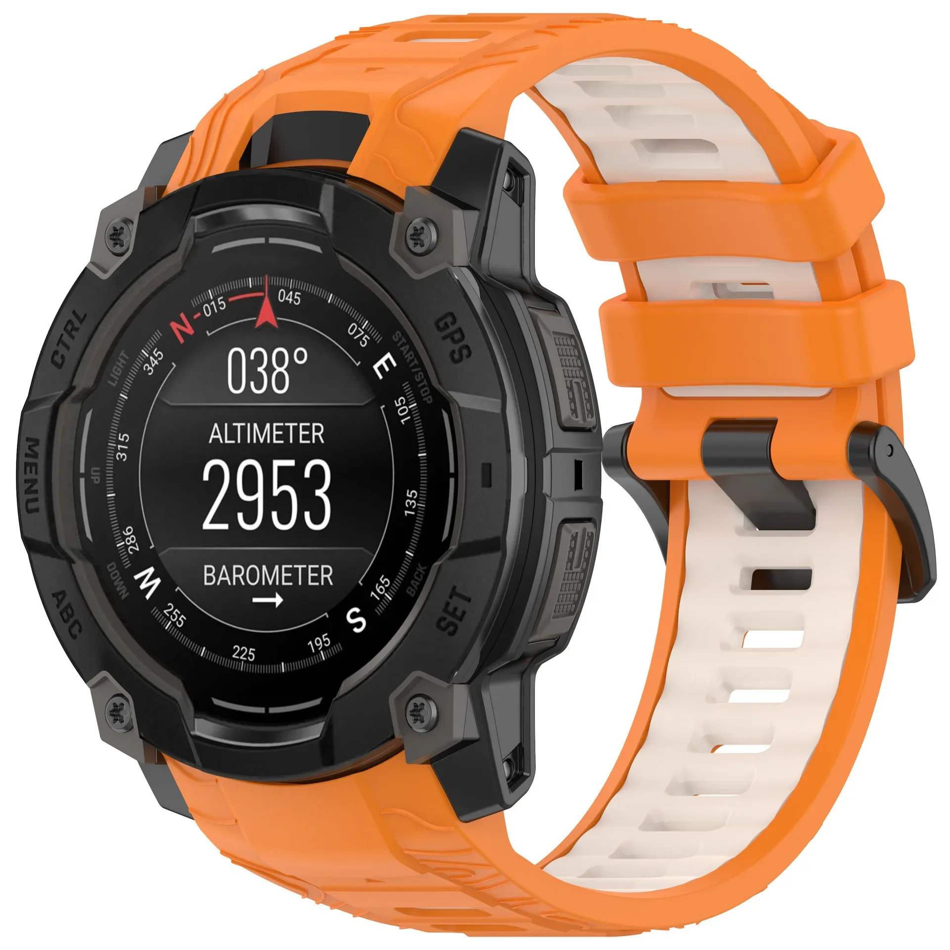 Silicone Two-Tone Soft Breathable Lightweight Watch Strap