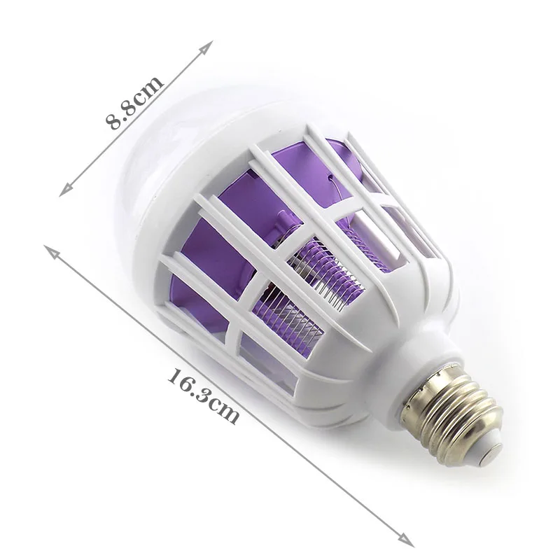 LED Mosquito Killer Bulb AC 110V-220V E27 Repellent Bug Zapper Insect Killer 2 In 1 Home Anti Mosquito And Night Lamp