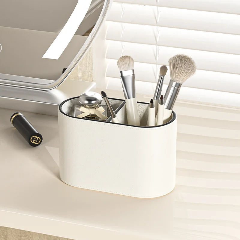 Simple PU Leather Tissue Box Big Thickened Desktop Storage Rack Home Decor Paper Napkin Holder For Office Table Countertop 5