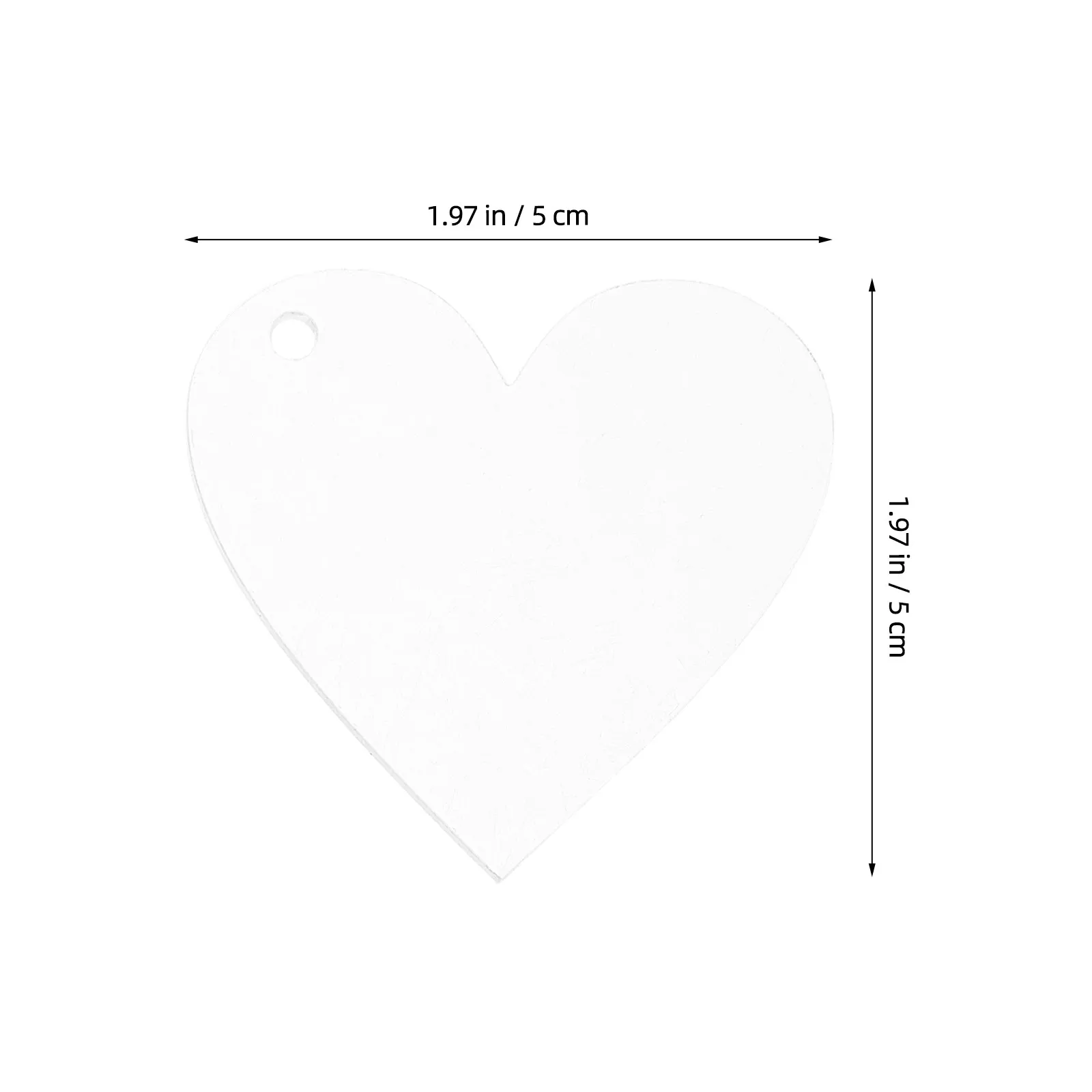 90pcs 아크릴 하트 블랭크 Diy 키 체인 공예 프로젝트를위한 구멍이있는 투명한 하트 디스크 쥬얼리 만들기 웨딩 파티 장식