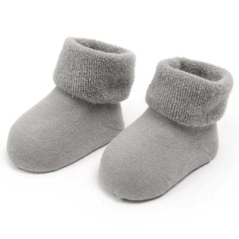 3Pair/lot New baby socks thick warm autumn winter boys girls baby socks 6