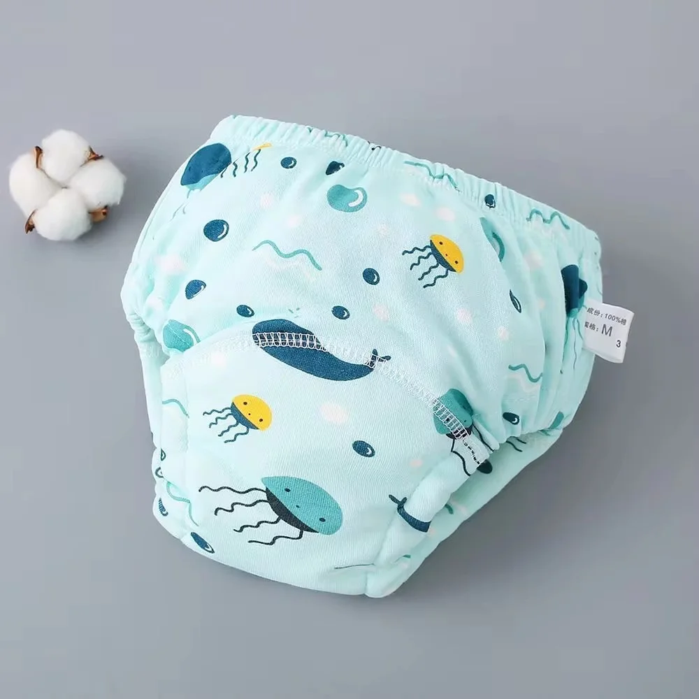 0-3 years old Baby Training Pants Cloth Diapers Newborn Diapers Breathable Reusable Cotton 6 layers Washable Children's Underwear Cloth Diaper