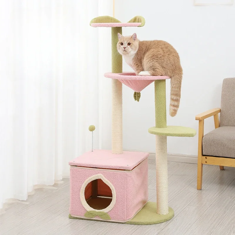 

Multifunctional Cat House Cat Hammock Multi-Story Cat Tree House Pet Supplies Pet Scratch Toy Bantam Cat Nest Cat Climbing Tree