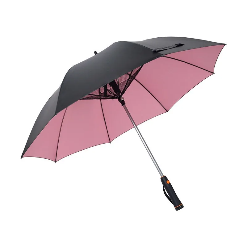 Anti-UV parasol  cooling fan umbrella  essential for daily rain protection