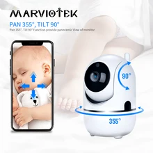 Monitor de bebé inteligente con alarma de llanto para el hogar, Mini cámara de vigilancia con Wifi, vídeo de seguridad, cámara IP ptz ycc365 tv, 720P