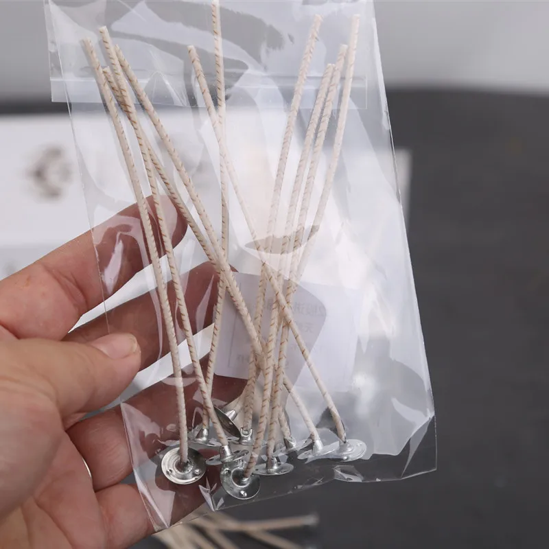 7/9/15cm Candle Wicks Tightly Woven Large Base Burns Without Smoke 40 Strands of Wax DIY Aromatherapy Candle Making Materials