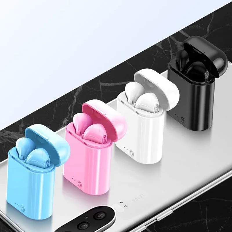 thumbnail image 5 of I7Mini TWS auriculares Bluetooth 5,1 Auriculares inalámbricos con bluetooth 9D estéreo deportes auriculares impermeables con micrófono caja de carga, 5 of 6