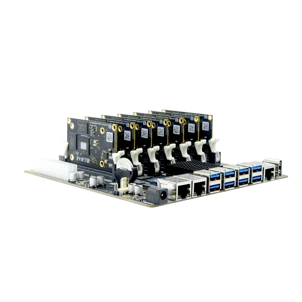 Sipeed Lichee Cluster  Linux Ŭ ǻ, minilTX , 100Gb ̴ Ŀ, BMC, 4A RISC-V, TH1520