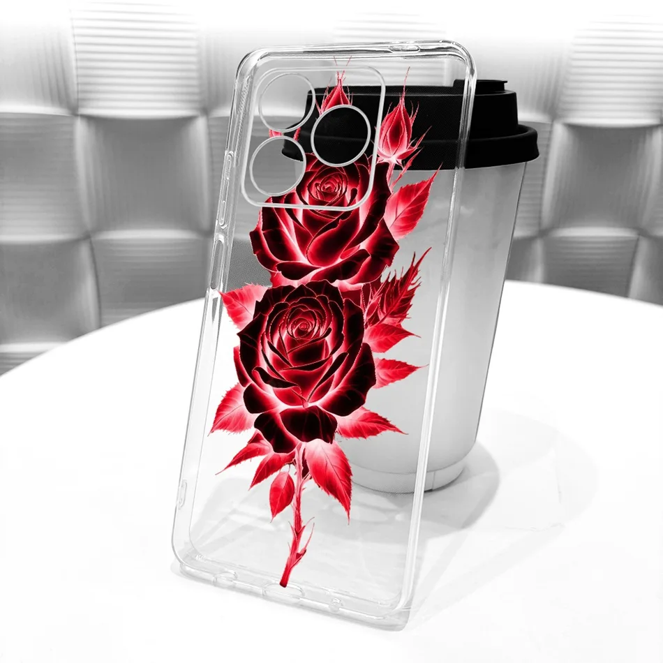 Enhanced Product Title: Sleek Transparent TPU Soft Silicone Phone Case