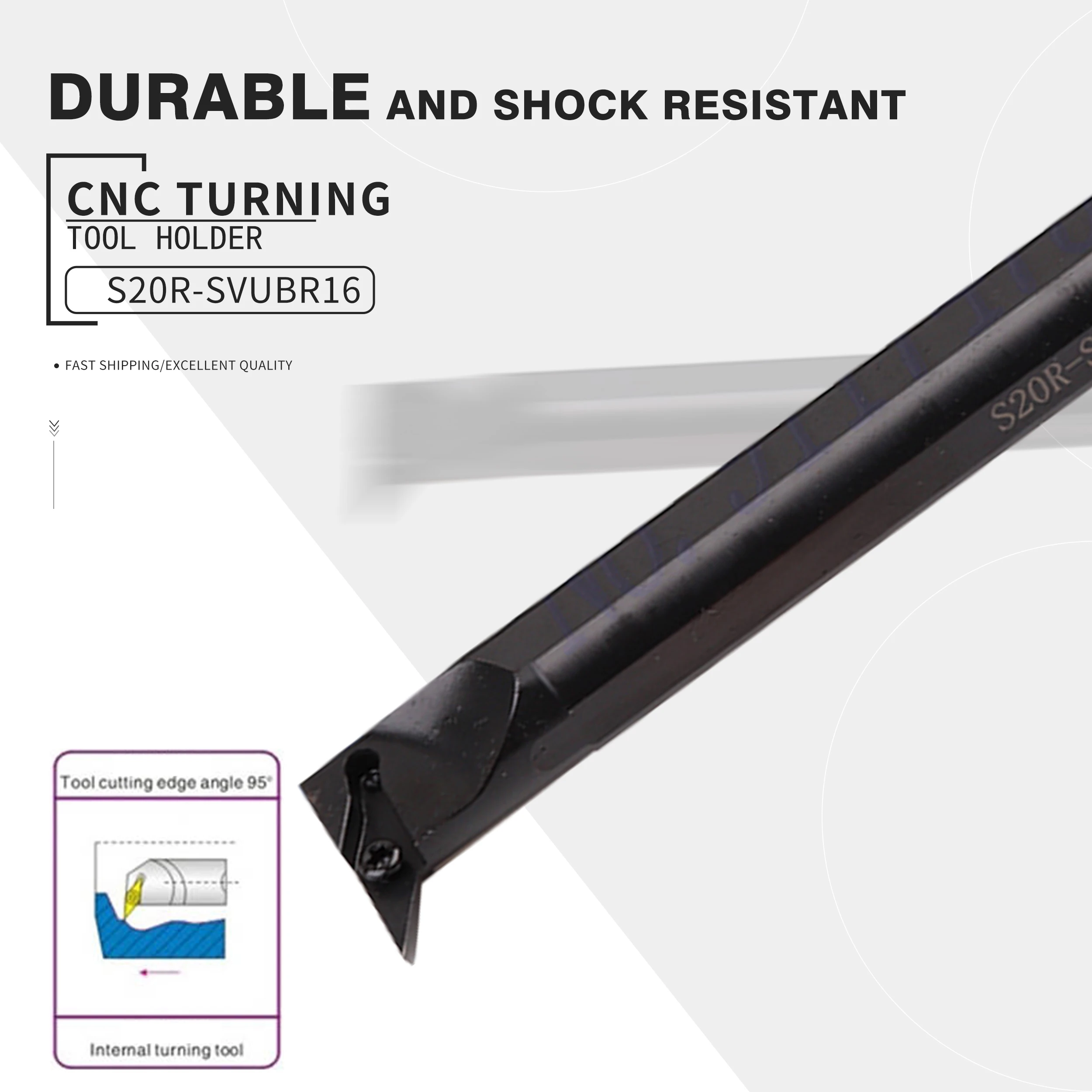 

95 Degrees S16Q-SVUBR11 Internal Turning Tool Holder S20R-SVUBR11 S20R-SVUBR16 S25S-SVUBR16 CNC lathe turning tool Cutting Tools