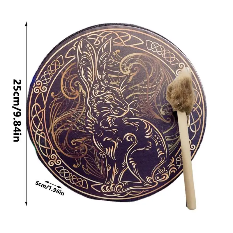 Shaman Drum Spiritual Instrument With Drum Stick Sound Healer Shaman For Spiritual Music Reflection Meditation