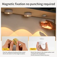 Cordless Led Spotlight Cabinet Lights Rechargeable Night Light with Remote Control 5V RGB White Dimmable Closet Figure Cupboard 2