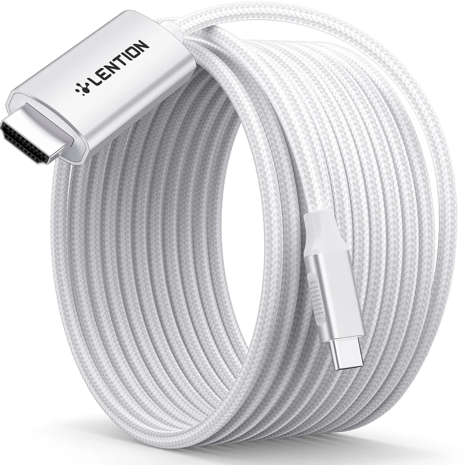 Lention 3M USB C to HDMI 2.0 Cable Cord 4K@60Hz,Thunderbolt 3/4 to HDMI Cable USB-C Compatible 2023-2016 MacBook Pro iPad Galaxy