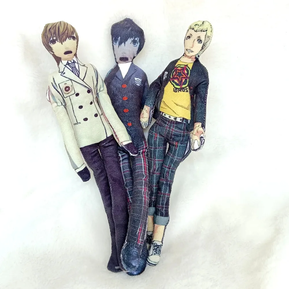 Plush Toy Plush Doll Personas Plush Doll Personas Akechi Goro Ryuji Sakamoto Morgana Amamiya Ren Plush Toys Stuffed Animal Soft Toy Mascot Gift