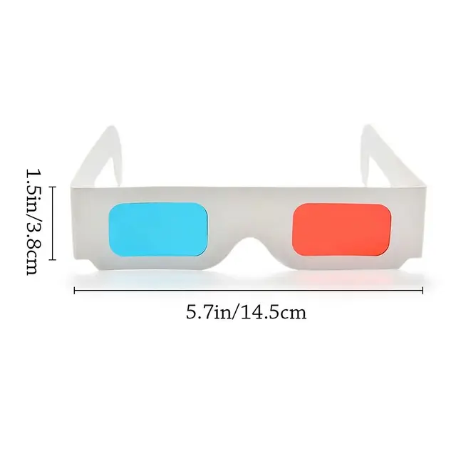 Occhiali 3D Anaglifici Precorn - Rosso/Ciano, Per Film, Giochi PC E TV 3D - Foto 6