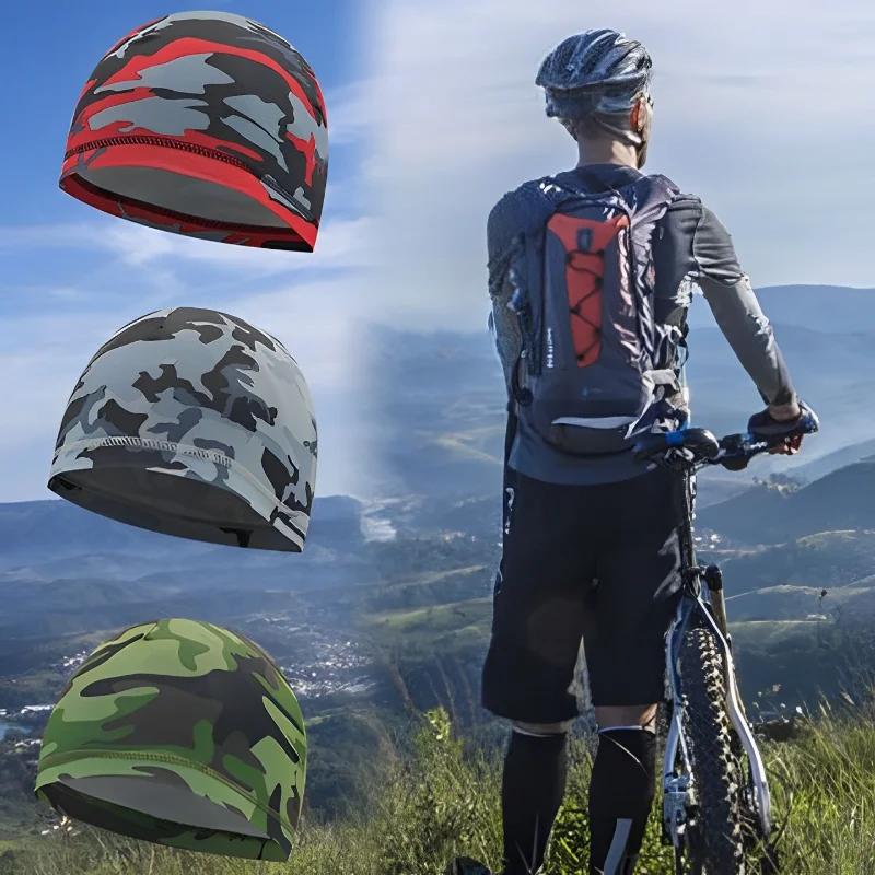 Summer Men Printed Cycling Helmet Anti-UV Anti-Sweat Sports Fishing Running Headscarf Headband Hiking Caps bandana sport headbands cycling hat cycling hats running hat bicycle helmets