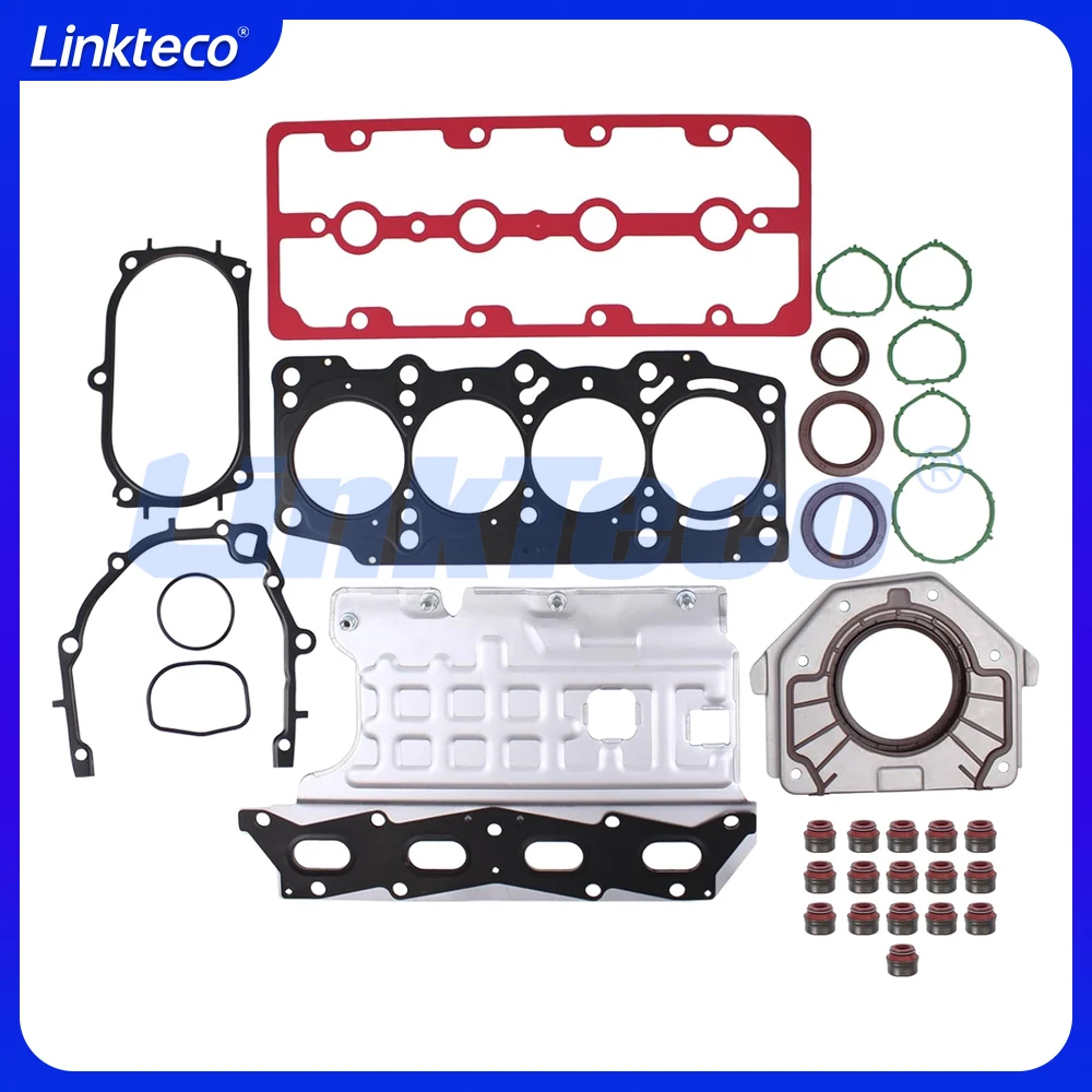 Engine Part Cylinder Head Full Gasket Set Fit 1.4 T L GAS EAB for 09-20 Fiat 500 500L 500X DOBLO TIPO GIULIETTA MITO 1.4T 1.4L