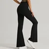 High Waist Buttock Lifting Flared Sports Fitness Yoga Wide Leg Pants 2